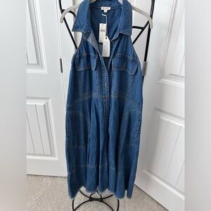 Pilcro Denim Sleeveless Maxi Dress size small